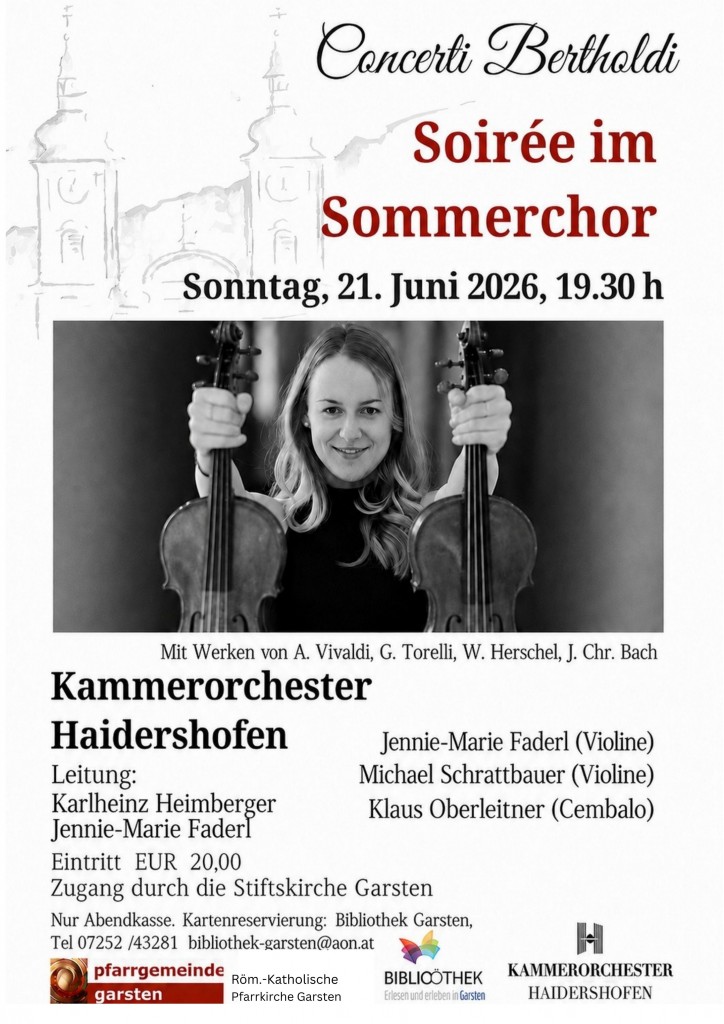 Soiree in Sommerchor Kammerorchester 21. 6. 2026